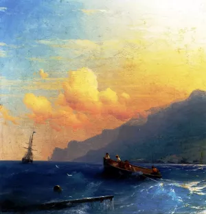 Searching for Suvivors by Ivan Konstantinovich Aivazovsky - Oil Painting Reproduction
