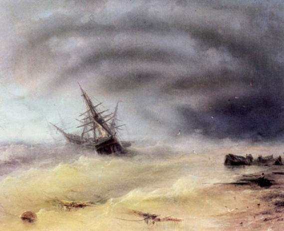 Storm by Ivan Konstantinovich Aivazovsky - Hand-Painted Oil Painting Reproduction