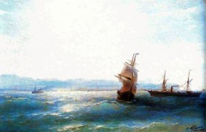 Sunny Day by Ivan Konstantinovich Aivazovsky Oil Painting