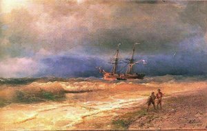 Surf by Ivan Konstantinovich Aivazovsky Oil Painting