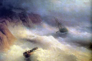 Tempest by Cape Aiya by Ivan Konstantinovich Aivazovsky Oil Painting