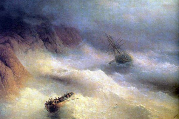 Main Product Photo of Tempest by Cape Aiya Painting by Ivan Konstantinovich Aivazovsky