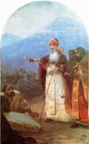 The Baptism of Armenians by Ivan Konstantinovich Aivazovsky Oil Painting