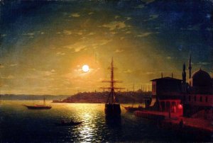 The Bay Golden Horn, Turkey by Ivan Konstantinovich Aivazovsky Oil Painting