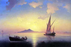 The Bay of Naples by Ivan Konstantinovich Aivazovsky Oil Painting