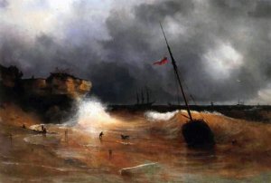 The Gale on Sea is Over by Ivan Konstantinovich Aivazovsky Oil Painting