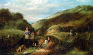 The Makeshift Cart Oil painting by Ivan Konstantinovich Aivazovsky