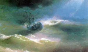 The Mary Caught in a Storm by Ivan Konstantinovich Aivazovsky Oil Painting