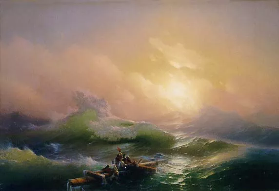 The Ninth Wave by Ivan Konstantinovich Aivazovsky - Oil Painting Reproduction