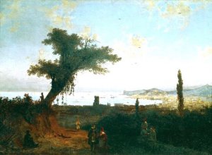 The Old Feodosia II Oil painting by Ivan Konstantinovich Aivazovsky