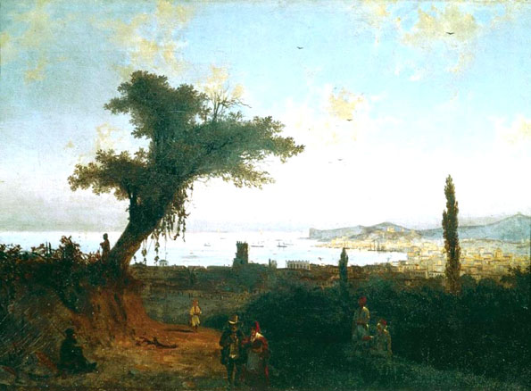The Old Feodosia II by Ivan Konstantinovich Aivazovsky - Hand-Painted Oil Painting Reproduction