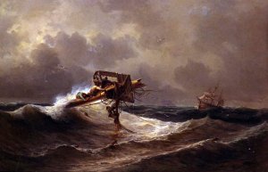 The Rescue by Ivan Konstantinovich Aivazovsky Oil Painting