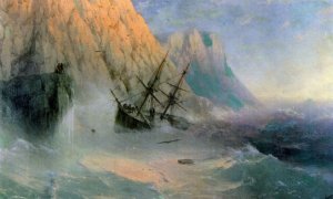 The Shipwreck 3 by Ivan Konstantinovich Aivazovsky Oil Painting