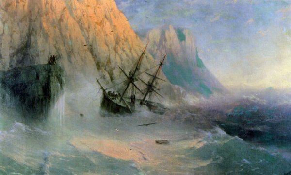 The Shipwreck 3 by Ivan Konstantinovich Aivazovsky - Hand-Painted Oil Painting Reproduction