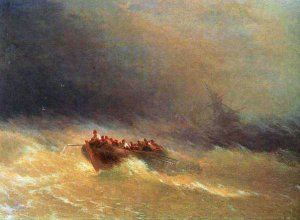 The Shipwreck 5 by Ivan Konstantinovich Aivazovsky Oil Painting