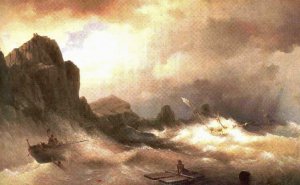 The Shipwreck 6 by Ivan Konstantinovich Aivazovsky Oil Painting