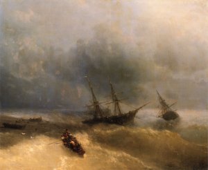 The Shipwreck by Ivan Konstantinovich Aivazovsky Oil Painting