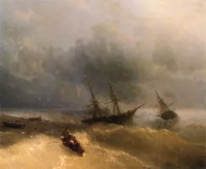 The Shipwreck by Ivan Konstantinovich Aivazovsky - Oil Painting Reproduction
