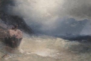 The Survivor Oil painting by Ivan Konstantinovich Aivazovsky