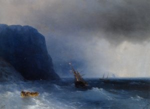 The Survivors Oil painting by Ivan Konstantinovich Aivazovsky