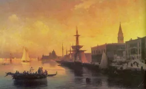 Venice by Ivan Konstantinovich Aivazovsky - Oil Painting Reproduction