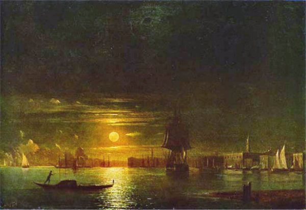 Venice by Ivan Konstantinovich Aivazovsky - Hand-Painted Oil Painting Reproduction