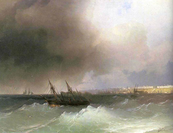 Main Product Photo of View of Odessa Painting by Ivan Konstantinovich Aivazovsky