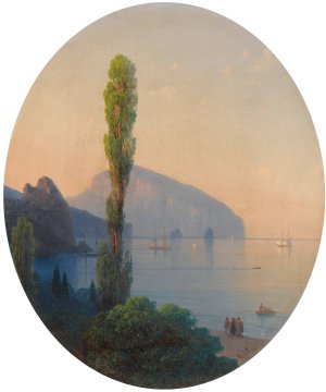 View Of The Ayu Dag by Ivan Konstantinovich Aivazovsky Oil Painting