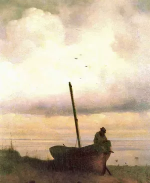 View of the Coast Near Saint Petersburg by Ivan Konstantinovich Aivazovsky Oil Painting