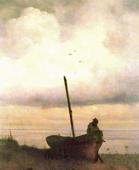 View of the Coast Near Saint Petersburg by Ivan Konstantinovich Aivazovsky - Hand-Painted Oil Painting Reproduction
