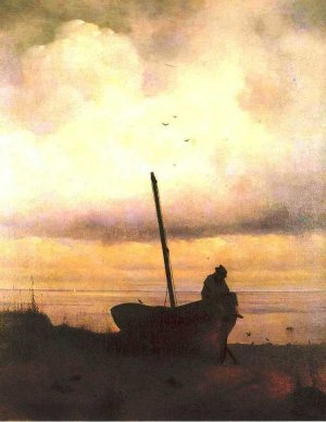 View of the Cost Near St. Petersburg. by Ivan Konstantinovich Aivazovsky Oil Painting