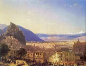 View of Tiflis by Ivan Konstantinovich Aivazovsky Oil Painting