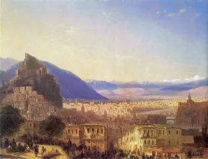 View of Tiflis Oil painting by Ivan Konstantinovich Aivazovsky