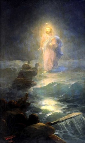 Walking on the Water by Ivan Konstantinovich Aivazovsky Oil Painting