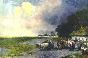 Wedding in the Ukraine by Ivan Konstantinovich Aivazovsky - Oil Painting Reproduction