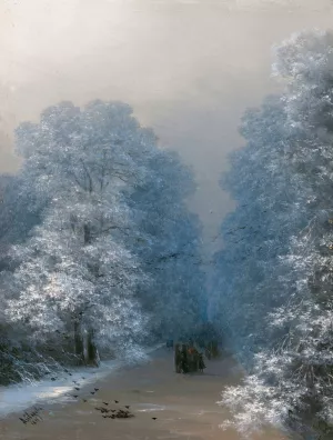 Winter Landscape Oil painting by Ivan Konstantinovich Aivazovsky