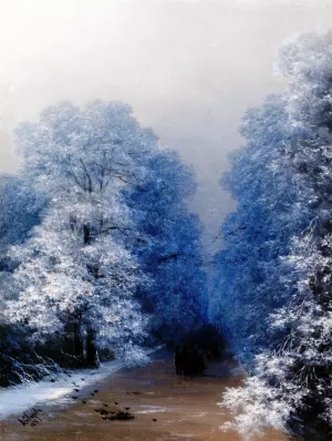 Winter Landscape by Ivan Konstantinovich Aivazovsky Oil Painting