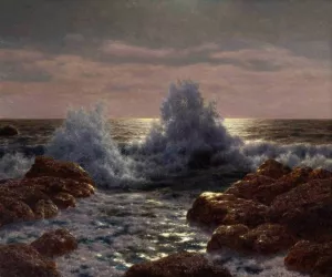 Brisants Mediterranee by Ivan Fedorovich Choultse Oil Painting