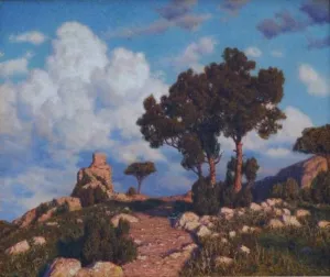 Capri at Sunset by Ivan Fedorovich Choultse Oil Painting