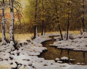 Evening Light by Ivan Fedorovich Choultse Oil Painting