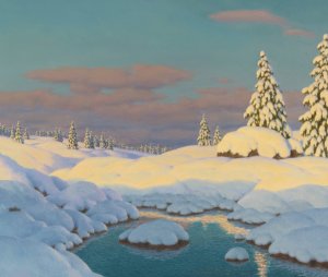 Winter Landscape Oil painting by Ivan Fedorovich Choultse