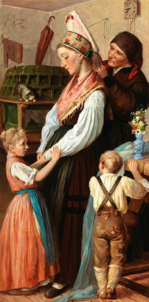 Before the Wedding by Ivan Grohar Oil Painting