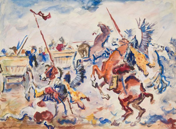 Main Product Photo of Husaria w walce  Painting by Ivan Ivanec