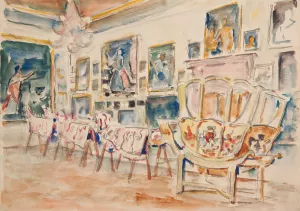 Pokoj zolty w Palacu w Podhorcach by Ivan Ivanec Oil Painting