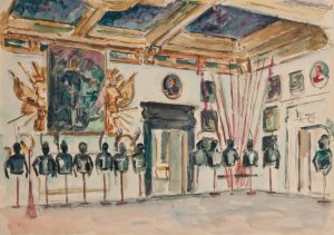 Sala Stolowa w Palacu w Podhorcach. by Ivan Ivanec Oil Painting
