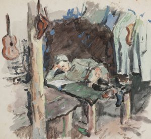 Zolnierz Legionu Ukrainskich Strzelcow Siczowych Oil painting by Ivan Ivanec