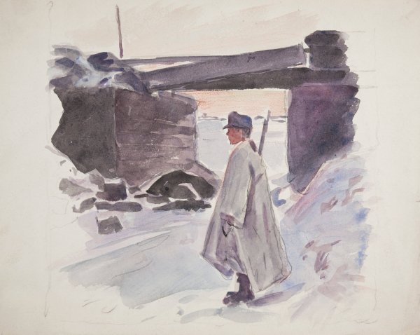 Main Product Photo of Zolnierz Legionu Ukrainskich Strzelcow Siczowych  Painting by Ivan Ivanec