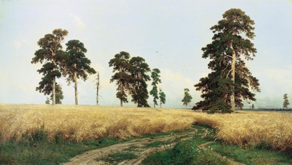 Main Product Photo of A Rye Field Painting by Ivan Ivanovich Shishkin