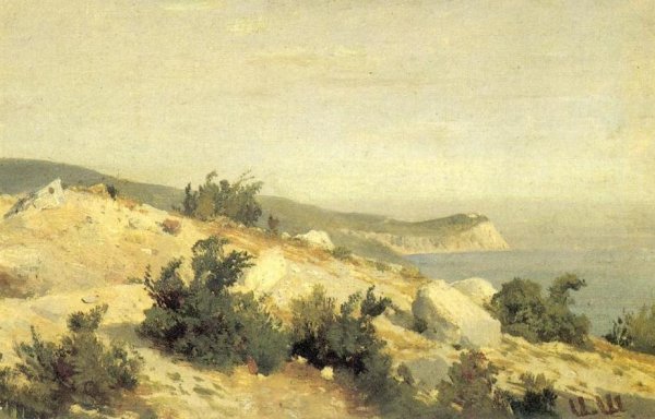 Main Product Photo of Cape Ay-Todor, Crimea Etude Painting by Ivan Ivanovich Shishkin