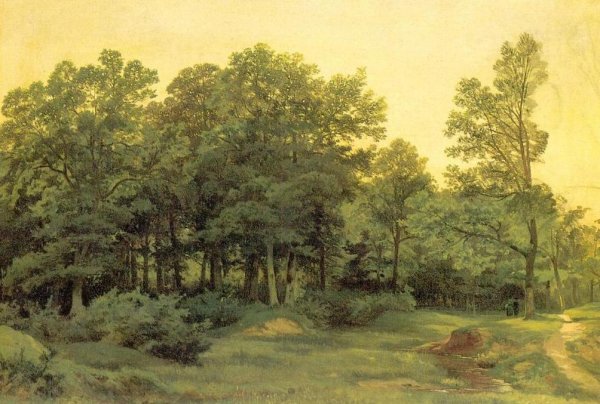 Main Product Photo of Deciduous Forest Painting by Ivan Ivanovich Shishkin
